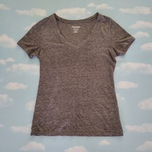 Old Navy Women's Vintage V-Neck in Heather Gray | XS